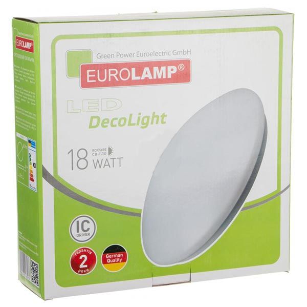 Светильник светодиодный Eurolamp 18 Вт белый 4000 К LED-NLR-18/4(F)new 